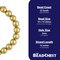 The Bead Chest Natural 20mm Wooden Beads in Yellow Gold for Jewelry Making – Round Loose Wood Spacer Beads I Approximately 22 Beads